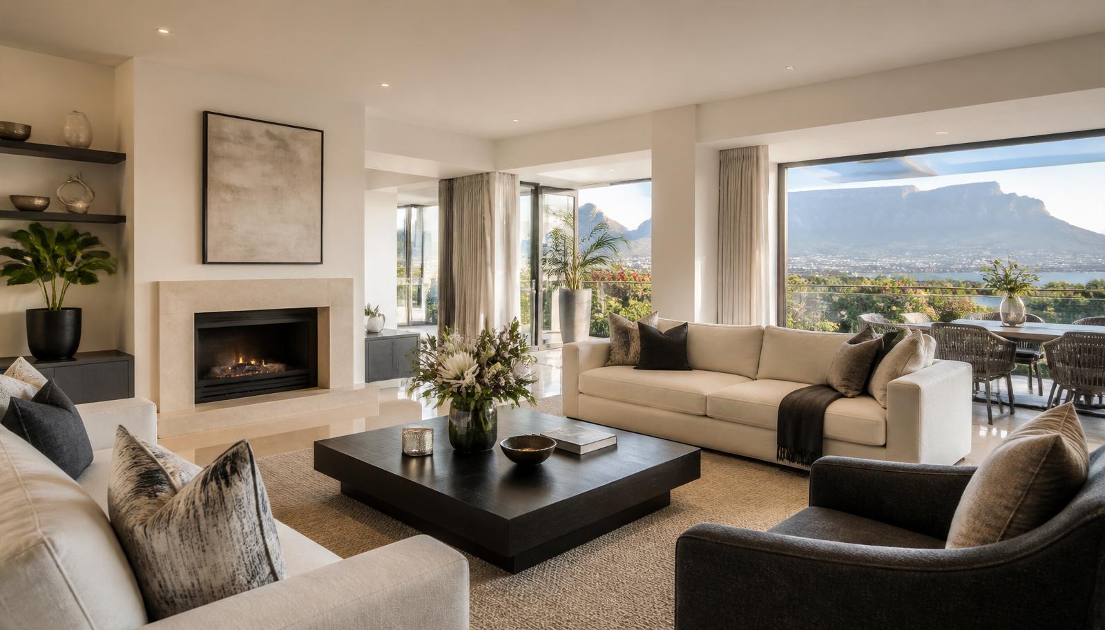 Pristine South African living room